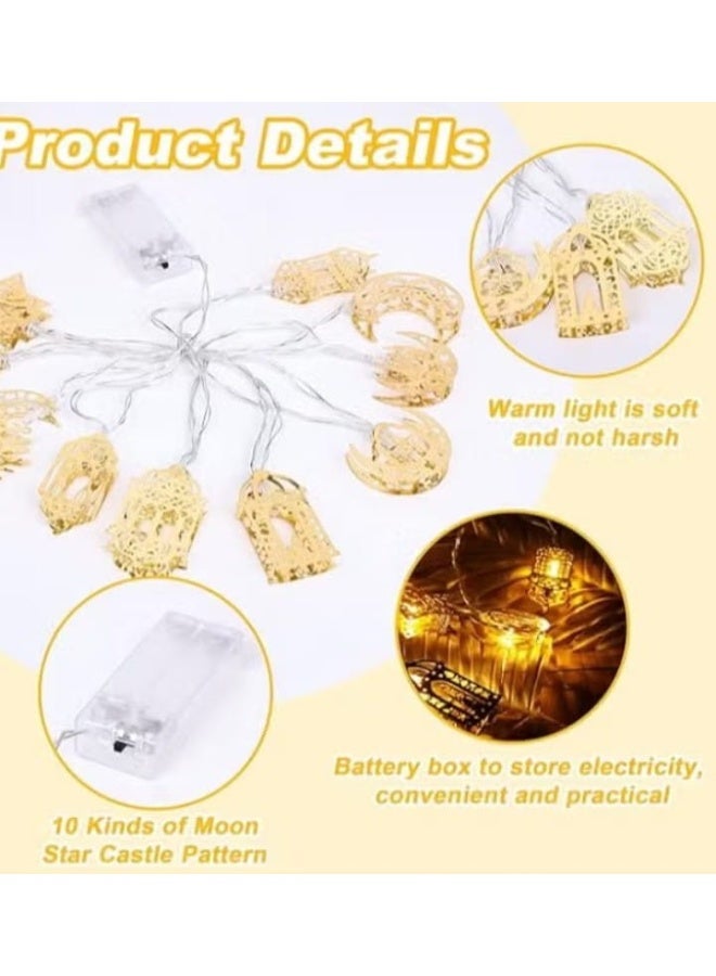 أضواء زينة رمضانية بطول مترين، تضيف لمسة مضيئة وساحرة لأي مكان في المنزل خلال الشهر الكريم. مثالية لتزيين الطاولات، الغرف، أو أي زاوية ترغب في إبرازها، وتخلق أجواء رمضانية دافئة واحتفالية تملأ المكان بالبهجة والجمال. 🌙💡✨ - Image 3